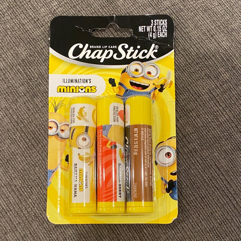 Minions Banana Chapstick - BRAND NEW!!   kids beauty makeup lip balm lips